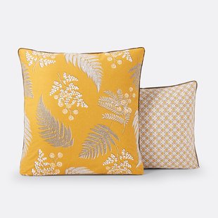 Kussensloop in perkalkatoen, Fougère