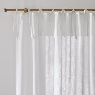 Glasgordijn met strikjes, Nyong