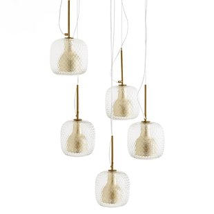 Hanglamp met 5 bollen Mistinguett