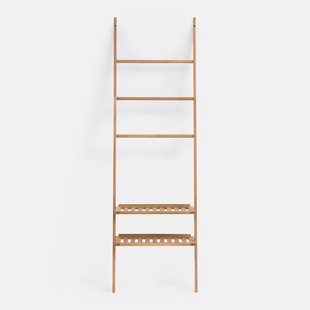 Ladder etagère, geolied acacia, teak afwerking, Kiari