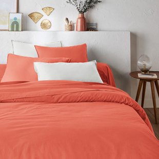 Effen dekbedovertrek in gewassen katoen, Scenario