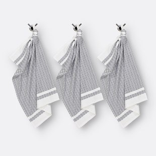 Set van 3 katoenen theedoeken Freesia