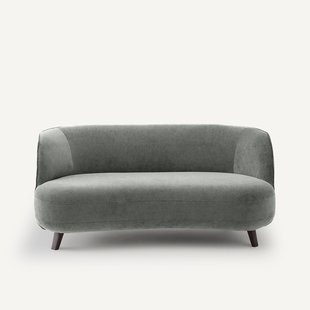 XS 3-zitsbank in stonewashed fluweel, Rosebury, design E. Gallina