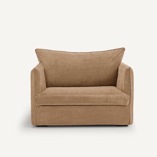 Fauteuil XL in stonewashed fluweel, Neo Chiquito