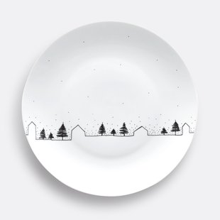 Set van 4 platte borden, Miwin