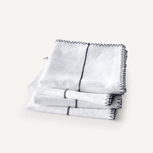 Set van 4 servetten in linnen, Tojos