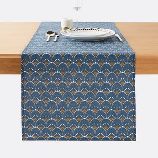 Bedrukte tafelloper Mina, antivlekken