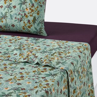 Laken in gewassen katoen, beronise