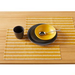 Set van 2 placemats in gecoat katoen Irun