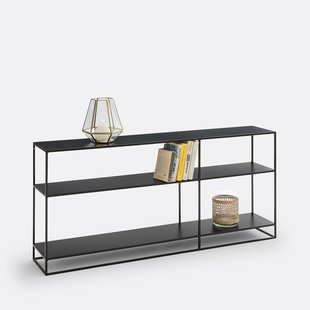 Laag stalen wandrek, 2 functies, Miva