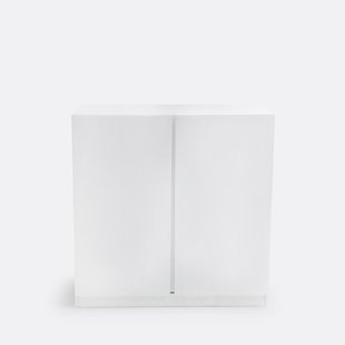 Lage kast met 2 deuren, hangkast, LEO