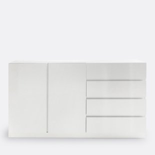 Lage kast 2 deuren, hangkast en 4 lades, Léo