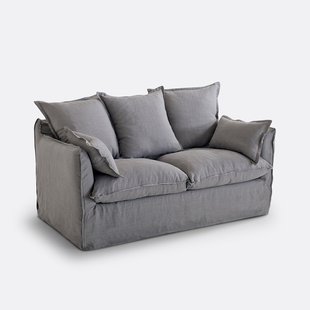 Bankhoes in gekreukt linnen Odna