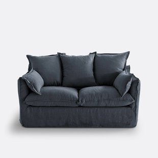 Bankhoes in gekreukt linnen Odna