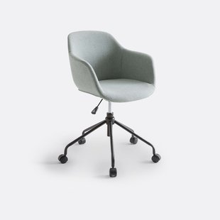 Draaibare bureaustoel met wieltjes, Halva