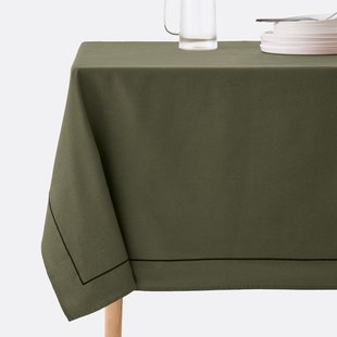 Tafelkleed in gewassen linnen/katoen Métis Bourdon