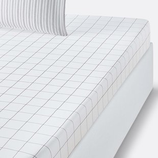 Hoeslaken in gewassen katoen Monille