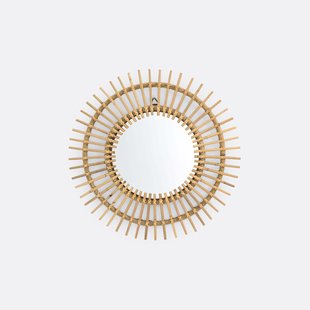 Spiegel in rotan, zonvormigØ60 cm, Nogu