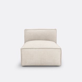 Modulaire comfortzetel in geribd fluweel, Seven