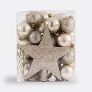 Set van 33 Kerstboom versieringen, Caspar