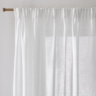 Glasgordijn met gerimpelde bies, Nyong