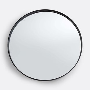 Zwarte ronde spiegelØ100 cm, Alaria