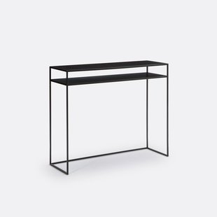 Stalen consoletafel met twee plateaus, Miva