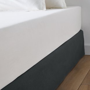 Effen bedrand in zuiver katoen Panama