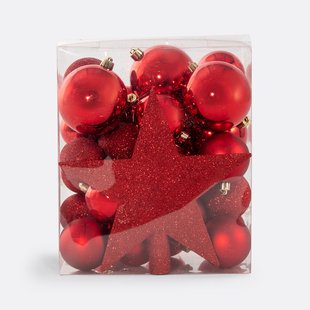 Set van 33 Kerstboom versieringen, Caspar