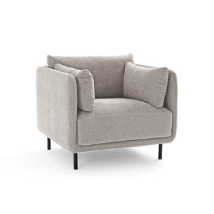 Fauteuil, getextureerde stof, Victor