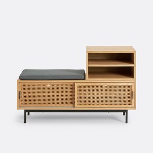 Bank in fineereik en vlechtwerk, Waska