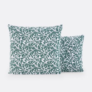 Kussensloop in gewassen katoen, Feuillage