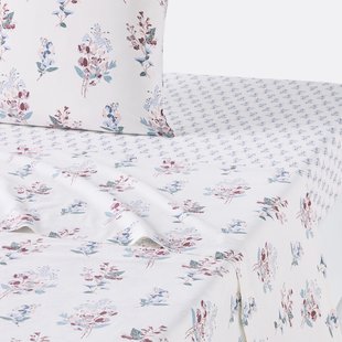 Plat laken in gewassen katoen, Jeanne