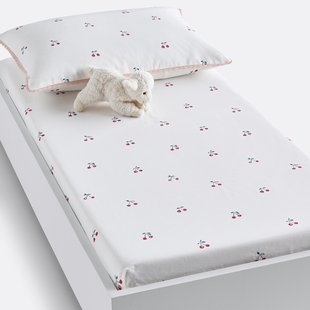 Hoeslaken in bio katoen, omslag 17 cm, Griotte