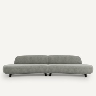 6-zits bank in stonewashed fluweel, Rosebury