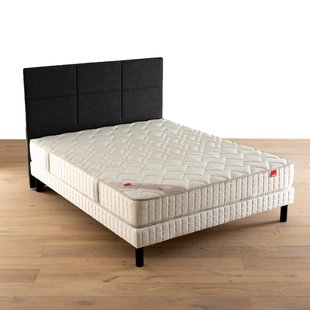 Ensemble matras met veren l'Illustre + beddenbodem