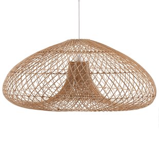 Hanglamp in gevlochten rotan, Titou