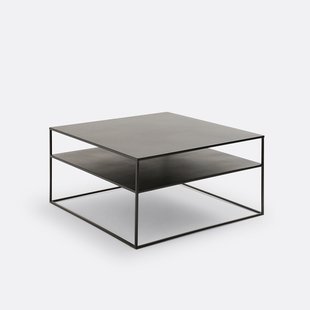 Vierkante salontafel in metaal staal, Miva