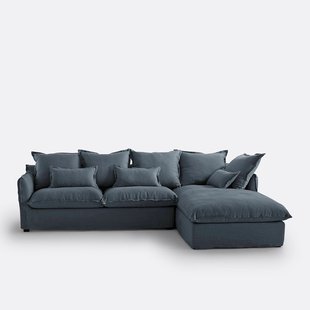 Hoes in linnen voor hoekbank Odna