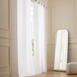 Linnen gordijn met oogjes Colin