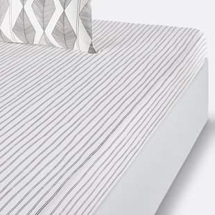 Hoeslaken in gewassen katoen, Assane