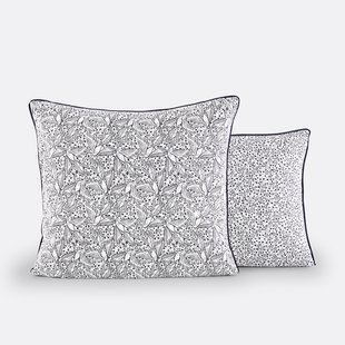 Kussensloop in gewassen katoen, Leafbird