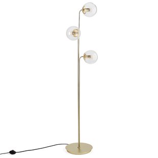 Staande lamp in messing en glas, Moricio