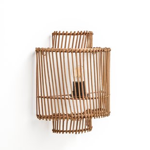 Wandlamp in rotan, Haya