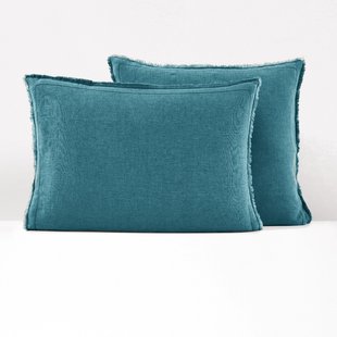 Kussensloop in gewassen linnen Linot