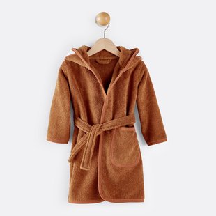 Badjas voor baby en kind met kap in bio katoen Serge