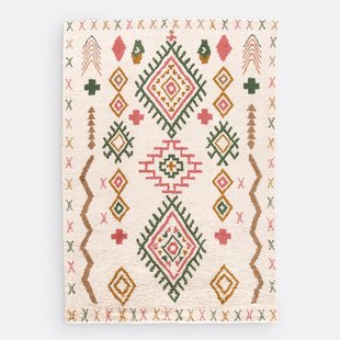 Vloerkleed berberstijl, in wol, Tobi