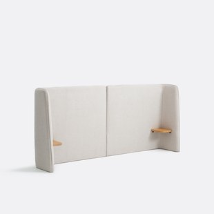 Gewatteerd hoofdbord XL met nachtkastjes , Jolien