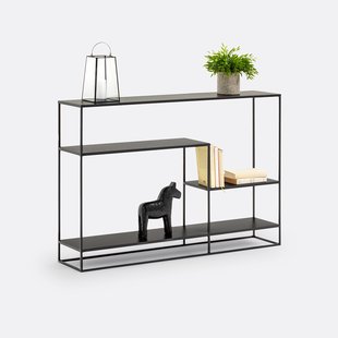 Asymmetrische wandtafel van metaal en staal, Miva