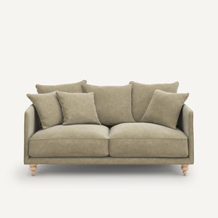 3-zits stonewashed fluwelen bank, Lazare